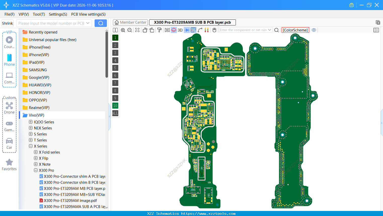 X300 Pro-ET3209AMB SUB B PCB Layer